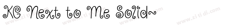 KG Next to Me Solid字体转换